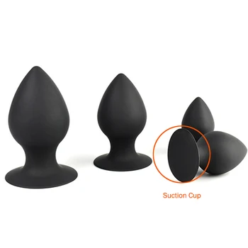 Big silikonski analni čep butt plug analni dildo sesalni odraslih erotično sex igrače za žensko prostate massager analni dilator razširite - 