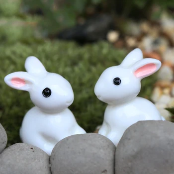 NEW Vroče Prodaje Mini Zajec Ornament Miniaturne Figurice Rastlin Pot Vrt Dekor Igrače, Domače Obrti Klasična Umetnost Zbirateljske - 