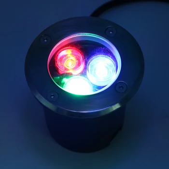 SZYOUMY 6 Kos LED Podzemnih Luči 3W RGB 12V AC85-265V Pokopan Vgradne Talne Inground Korak Pot Krajine, Zunanja Razsvetljava - 