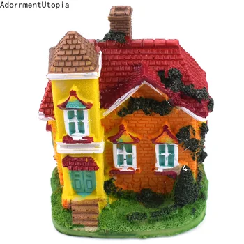 Smole Hiša Miniaturni Hiša, Vila Vrt Mikro Krajine Doma Vrt Dekoracijo Obrti Lutka Hiša Desk Dekor Mini Posodo - 