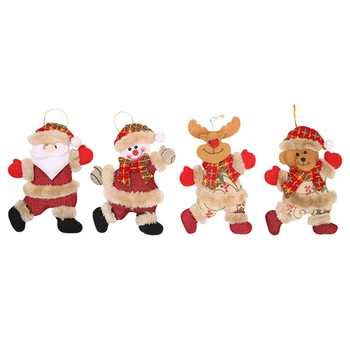 Najboljši Srečno Novo Leto Božični Okraski DIY Xmas Gift Santa Claus Snežaka Drevo Obesek Lutka Visi Okraske za Dom - 