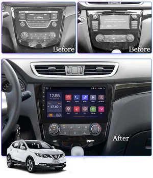 Android 8.1 avto mulimedia dvd predvajalnik za 2012-2018 Nissan QashQai X-Trail, radio navigacijski sistem gps pribor avdio št 2 din - 