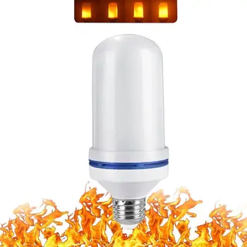 E27 Gravity Sensor LED Simulacija Plamena Lučka Dinamično Ogenj, Svetloba Svetilke Koruza za Razsvetljavo Žarnice Plamen Učinek LED Žarnice - 
