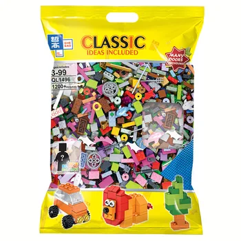Vrečah otrok majhnih delcev DIY puzzle večino skupščine osnovni gradnik vrtec igrače - 