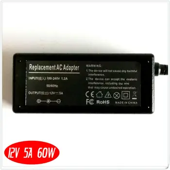 Za PSCV12500A NL30-120300-l1 EA1050F-120 CH-1205 HJ3 LCD Monitor, Prenosni Polnilec za Baterije / Ac Adapter 12V 5A 60 W 5.5 mm*2,5 mm - 
