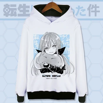 Tensei shitara Sluzi Datta Ken Hoodies Jopiči Anime Rimuru Vihar Cosplay Kostume plašč Sweatshirts - 