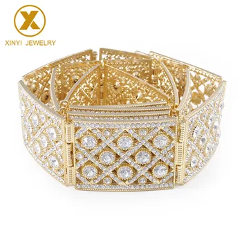 Maroški Kvadratnih Caftan poroko pasu verige, poln kristalno zlata in srebrna Kovinski pas za ženske - 