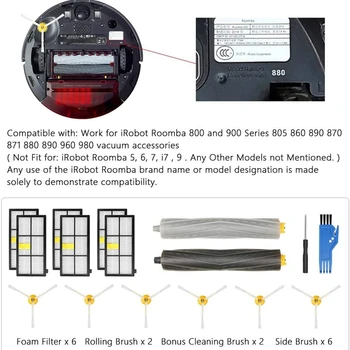 Nadomestni Deli za IRobot Roomba 800 900 Serije 980 960 890 870 880 860 805 sesalnik, Zamenjava Komplet Set - 