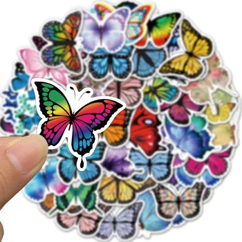 10/30/50Pcs Risanka Beautiful Butterfly Nalepke Za Otroško In Vsco Dekle Laptop Prtljage motorno kolo, Rolko Dnevnik Pegatinas - 