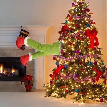 40 CM Božični Okraski, Plišastih Elf Noge Božič Plišastih Elf Igrača Božično Drevo Okraski Visi Stranka Dekoracijo 2021 Nova - 