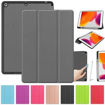 Za Apple iPad 10.2 8. do leta 2020 7. 2019 Magnetni Smart Usnjena torbica S Svinčnik Imetnik Flip Stojalo Pokrov A2200 A2198 A2232 - 