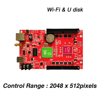 HD-W66 z LAN+USB+WiFi hot prodaja na Prostem P3 P4 P5 P6 P8 P10 P16 barvno led prikazovalniku besedilo krmilnik - 