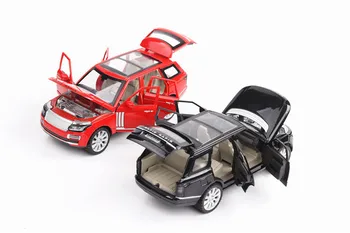 Zbirateljske Kul SUV 1:24 za zemljišča Die-cast Modelov Avtomobilov igrača za Otroke, Van z Zvokom, Svetlobo gld1 - 
