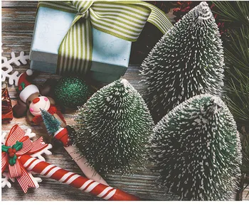 Malo Pines Iglo Drevo Pokrivalo Navidad Drevo Okraski Ornament, Božični Okraski za Dom, Pisarno Tabela Božič, Novo Leto 2021 - 