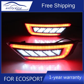 Avto styling LED Reflektor Za Ford Ecosport-2018 led Reflektor Zadnji Odbijač Zavorna Luč Vožnje svetlobni signal Svetlobe - 