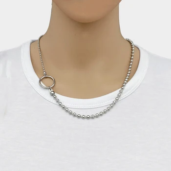 Moda titan jeklo ovratnik ogrlica dodatki za moške in ženske, hip hop clavicle verige nakit vroče prodaje - 