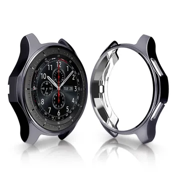 Vroče Ultra-lahki TPU Plating Primeru Pokrovček Za Samsung Galaxy Watch 46mm mehko TPU Zaščitna Watch Zaščita Odbijača kromiran - 