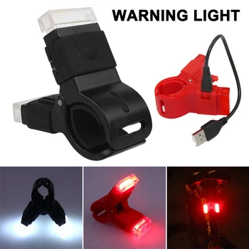 1Pc Kolo Rep Svetlobe USB Polnjenje Kolesa Opozorilo Rep luči za Noč Varno Vožnjo ASD88 - 
