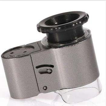 Novi Mini Objektiv 50X Žep Lupo Mikroskopom LED UV Svetlobo, Nakit, Izobraževanje, Poudarek Nastavljiv Loupe Stekla Valuti Detektor - 