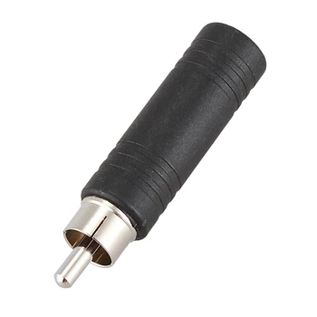5x 6,35 mm 1/4 palca Mono Ženski Jack RCA Moški Vtič o Adapter Kabel Pretvornik - 