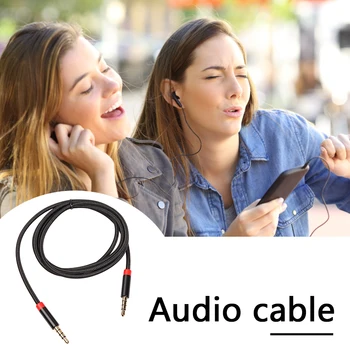 1m/2m/3m 3,5 mm Audio Jack Kabel za Zvočnik Slušalke Avdio Video Kabel Adapter za Kabel za Zaklepanje AUX Kabel Podaljšek, Moški - 