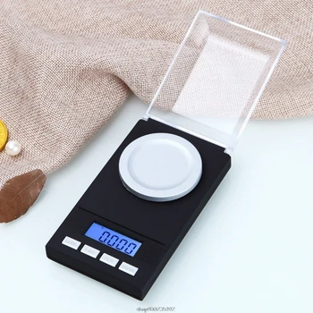 Digitalni Miligrama Lestvici 100 g/ 0.001 g Prenosni Nakit Obsega LCD Osvetljen Tara Mikro ravni za Prah Medicine Zlato Gem O07 20 - 