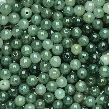 Naravni Mjanmar jade jadeit kroglice green jade kroglice DIY zapestnice za moške, ženske jade darilo resnično jade kroglice zapestnica 6 mm - 