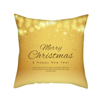 Zlato Vesel Božič Blazino Primerih Nordijska Snowfalke Pismo, dekorativne blazine za kavč, Blazine Kritje Doma Dekoracijo Darilo /d - 