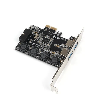 PCI-E Dual USB3.0 Pristanišča Širitev Kartico PCI Express Adapter D720201 Glavni Kontrolni Čip z 19 PIN Za Namizni RAČUNALNIK - 