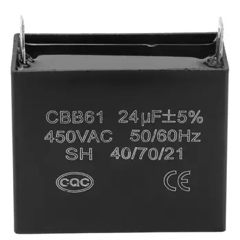CBB61 Začenši Kondenzator Generator 450V AC 24uF 50/60Hz za 400/350/300/250VAC UL/RU navedeni Rok Kondenzator - 