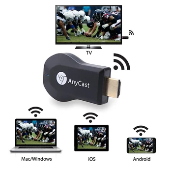 Wifi Miracast Zaslonu TV Dongle, Brezžični Sprejemnik 1080P HD AirPlay DLNA Delež Brezžičnega omrežja Wi-Fi, Zaslona Ključ Sprejemnik - 