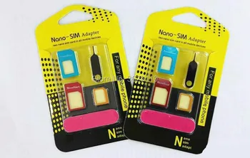 Hopeboth 5 1 Nano Sim Sim Adapterji Redno Micro Sim Standardne Kartice SIM Orodja S Pisanimi Za iPhone 4 in 4S 5 -5 5 6 6s - 