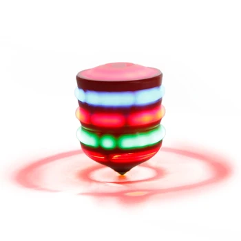 Multi Color Predenje Vrhovi Igrača Kolesce Flash Svetlobe Žiro Z Glasbo za Otroke Darilo - 