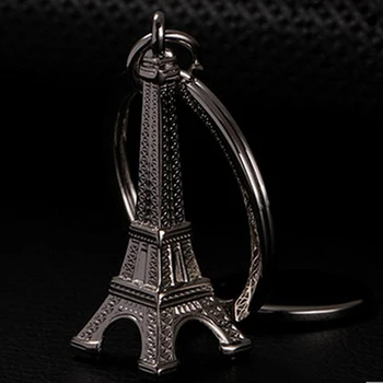 Nov Prihod Retro Mini Pariz, Eifflov Stolp Model Obesek Keychain Keyring Keyfob Ključnih Verige - 