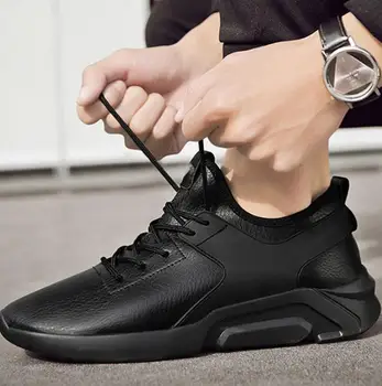 Nova moška obutev za pomlad in poletje plima čevlji korejski dihanje priložnostne čevlji divje športni copati moški čevlji trend čipke čevlji - 