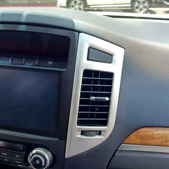 Avto nadzorna plošča AC Okvir Pokrova Trim klima Vent Kritje za Mitsubishi Pajero IV V80 Montero 2008-2020 Chrome - 