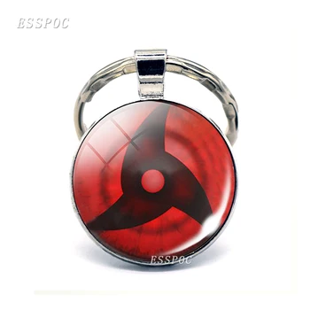 Rinnegan Oči Naruto Key Ring Sharingan Oči Ključnih Verige Uchiha Uzumaki Klan Logo Anime Obesek Cosplay Ljubimec Darilo - 