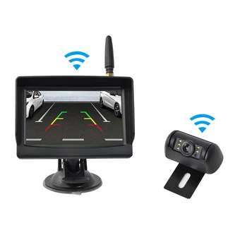 PARKVISION 4.3 palčni brezžično varnostno kopiranje pogled od zadaj avto zaslon fotoaparata komplet night vision parkiranje vzvratno kamero sistema za avto, tovornjak - 