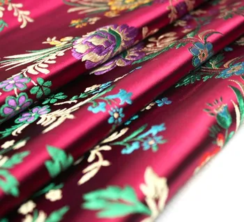 Stari kostum kimono begonia cvet brocade saten tkanine za Cosplay Obleko - 