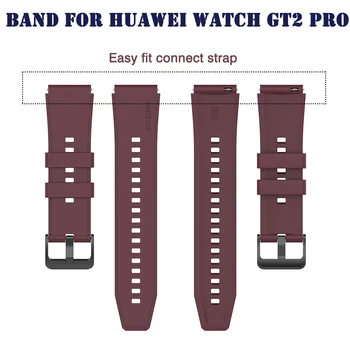 Pašček za zapestje pašček za Huawei Watch GT2 pro silikonsko zapestnico band pribor zamenjava mehko nepremočljiva zanke pasu trak za GT2 pro - 