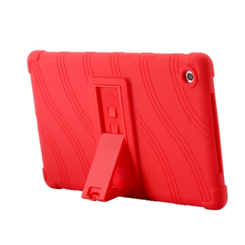 Slim Silicij Plastičnih Tablet Lupini za Huawei MediaPad M5 8.4 Palčni SHT-W09 SHT-AL09 Primeru Shockproof Otroci Kritje Oporo Funda - 