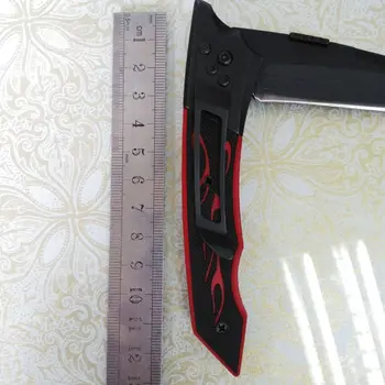 Rdeča Folding Nož Rezilo Kampiranje, Lov Taktično Preživetje Noži Aluminija Ročaj Zunanji Žep EOS Orodja - 