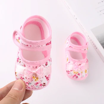 Newborn Baby Girl Boy Čevlji Mehka Podplatom Risanka Anti-slip Čevlji Udobno Bombaž Malčke Baby Čevlji Baby Prvi Sprehod zapatos 2021 - 