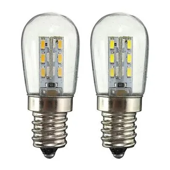 LED Žarnice E12 2W AC220V 3014SMD 24LED Stekla Odtenek 360 Stopinj Razsvetljavo Toplo/Hladno Bela Za Šivalni Stroj/Hladilnik - 