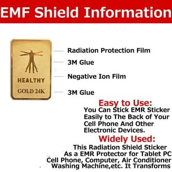 6Pcs EMF Varstvo Mobilni Telefon Nalepke Proti Sevanju Zaščitnik Nalepke EMF Blocker Za Mobilni Telefoni, IPad, MacBook Prenosnik - 