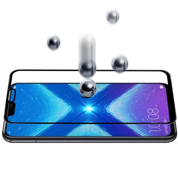 Primeru Na Originalno Zaščitno Steklo Za Huawei Honor 8x Screen Protector Huawey honer Honor8x 8 X X8 Kaljeno Glas polno kritje film - 