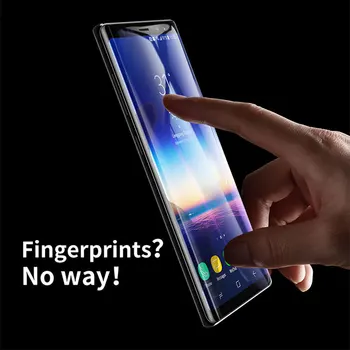 Za Samsung galaxy S10 E Plus Opomba 9 Polno Kritje Kaljeno Steklo Screen Protector Ukrivljen Rob Film Primeru 3D 5D 9D 10D Kaljenega - 