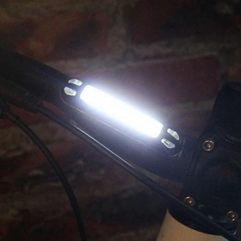 Polnilna Izposoja zadnje luči Nepremočljiva COB LED USB Gorsko Kolo Rep Luč, Luč Varnost Opozorilo Izposoja Zadnje Luči Bicy - 