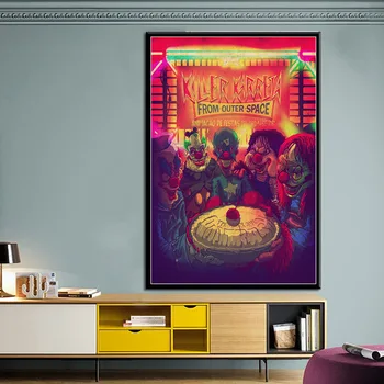 Nov Strip Morilec Klowns iz Vesolja Horror Film Poster Tiskanje Platno, Olje, Slikarstvo, Umetnost, Stenske Slike Dnevni Sobi Doma Dekor - 