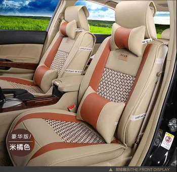 ZA VAŠ OKUS auto dodatki usnjenih avtomobilskih sedežnih prevlek za MITSUBISHI lancer V3/5/6 Pajero Sport Outlander Pajero V73 V77 trendy - 